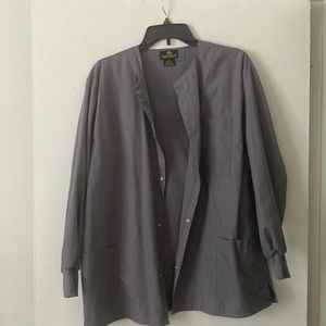 Gray scrub jacket